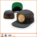 wholesale high quality woven label patch logo plain flat brim snap back caps